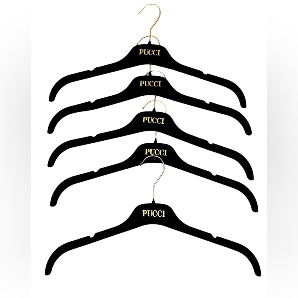 Pucci Black shirt Hangers Set of 5